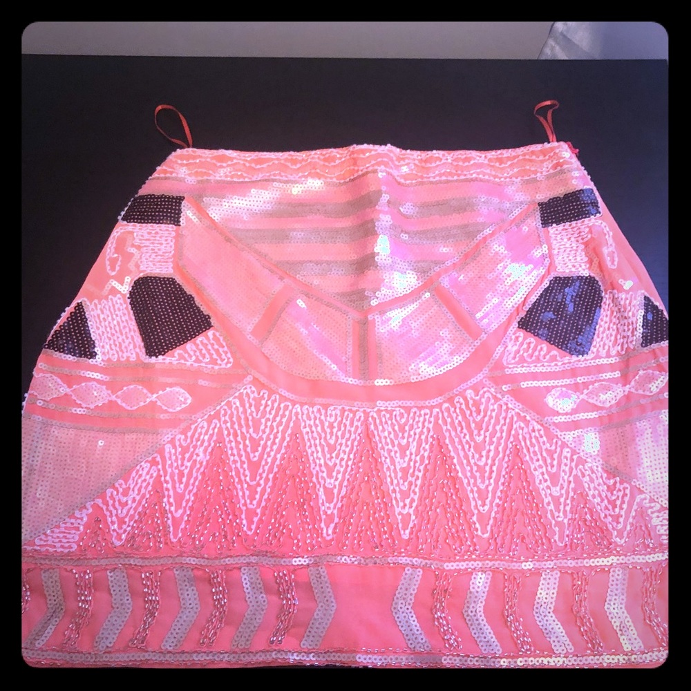 Coral Mini Skirt